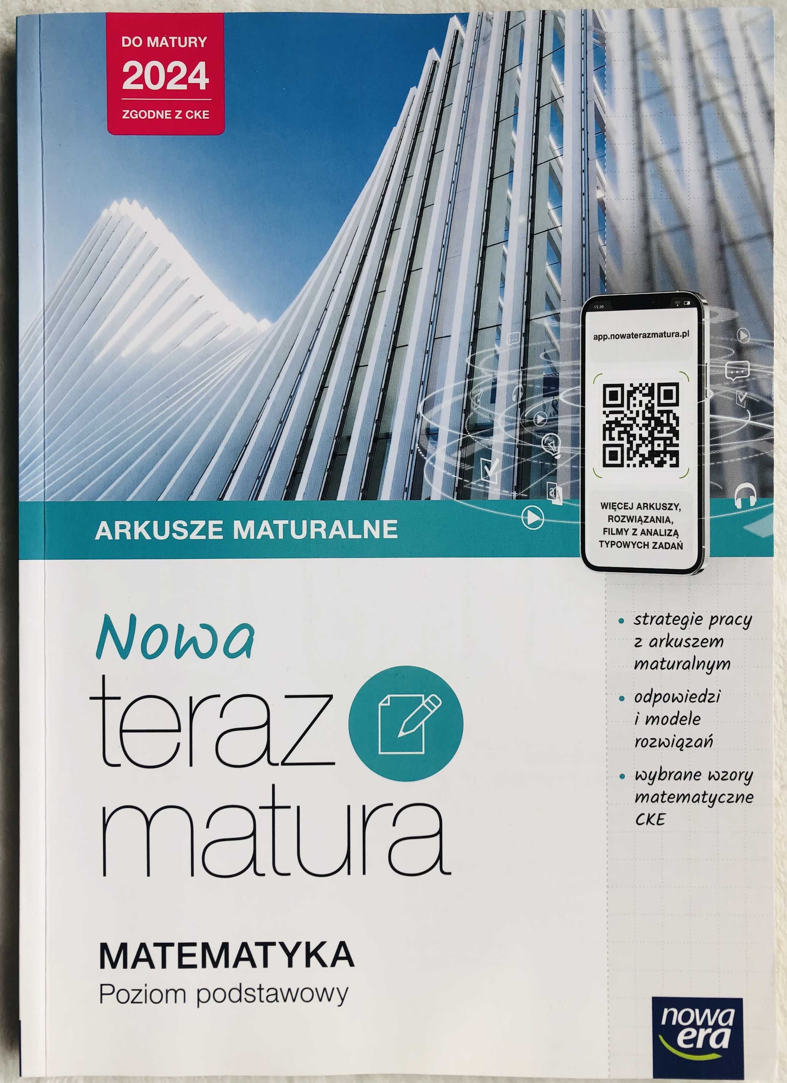 Arkusze maturalne Nowa teraz  matura. Matematyka poziom podst.2024