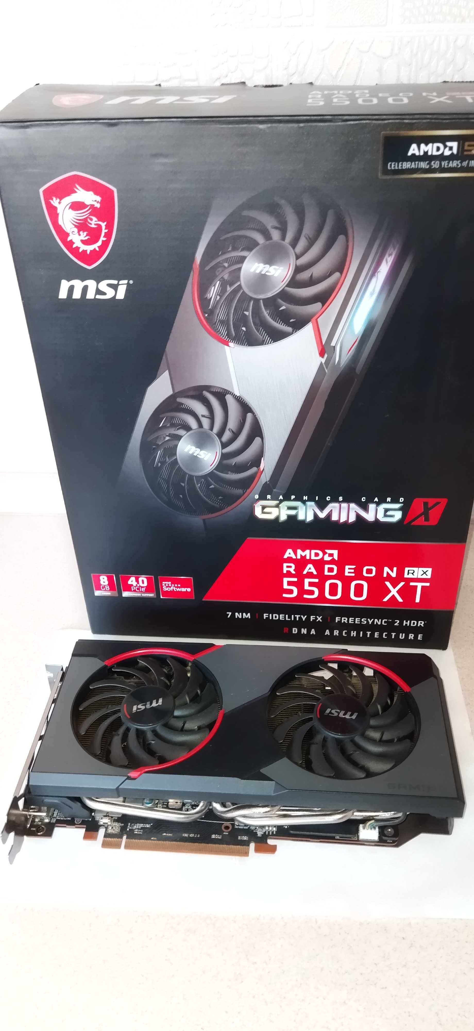 Видеокарты Radeon RX470 - 4Gb,  RX5600 - 6 Gb,  RX5500XT-8Gb