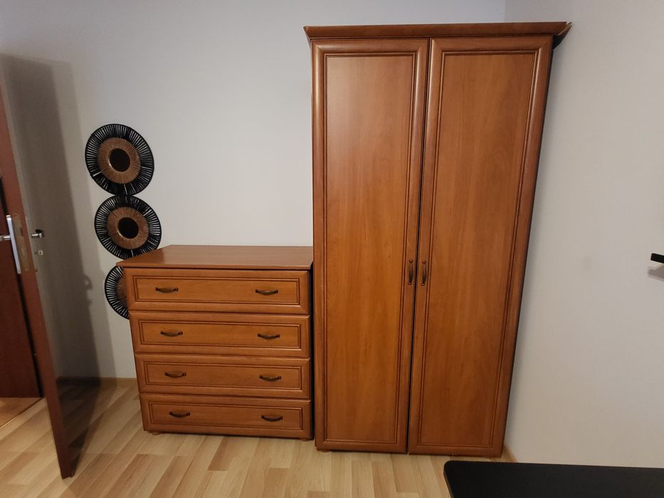 Komplet szafa + komoda, stan bdb