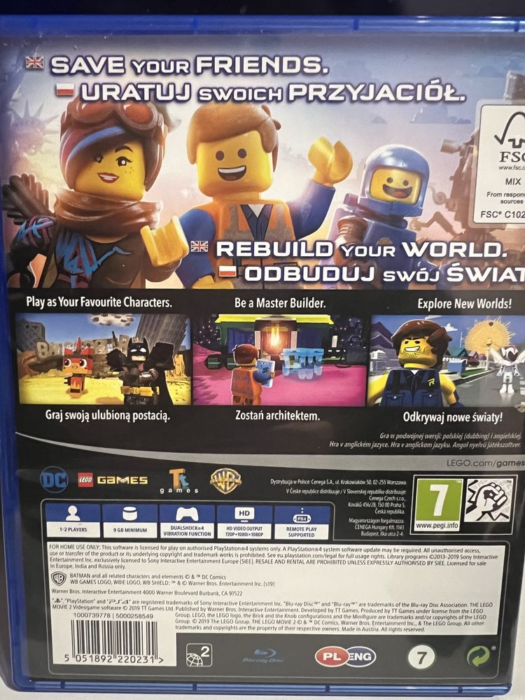 Gra ps4 lego movie
