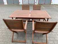 Stół ogrodowy Jutlandia 150 x 90 plus 4 krzesła
