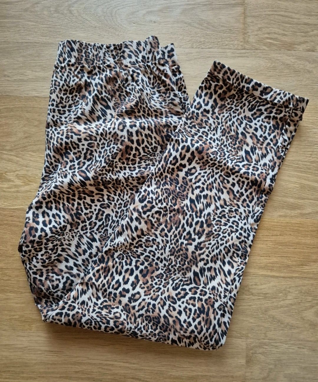 Spodnie Tezenis M wiskoza cętki panterka Animalier
