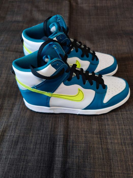 Женские кроссовки Nike Dunk High Bright Spruce Volt (38,5р)