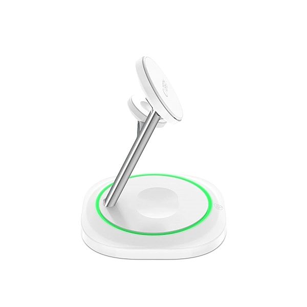Tech-Protect Qi15W-A46/3In1 Magnetic Magsafe Wireless Charger White
