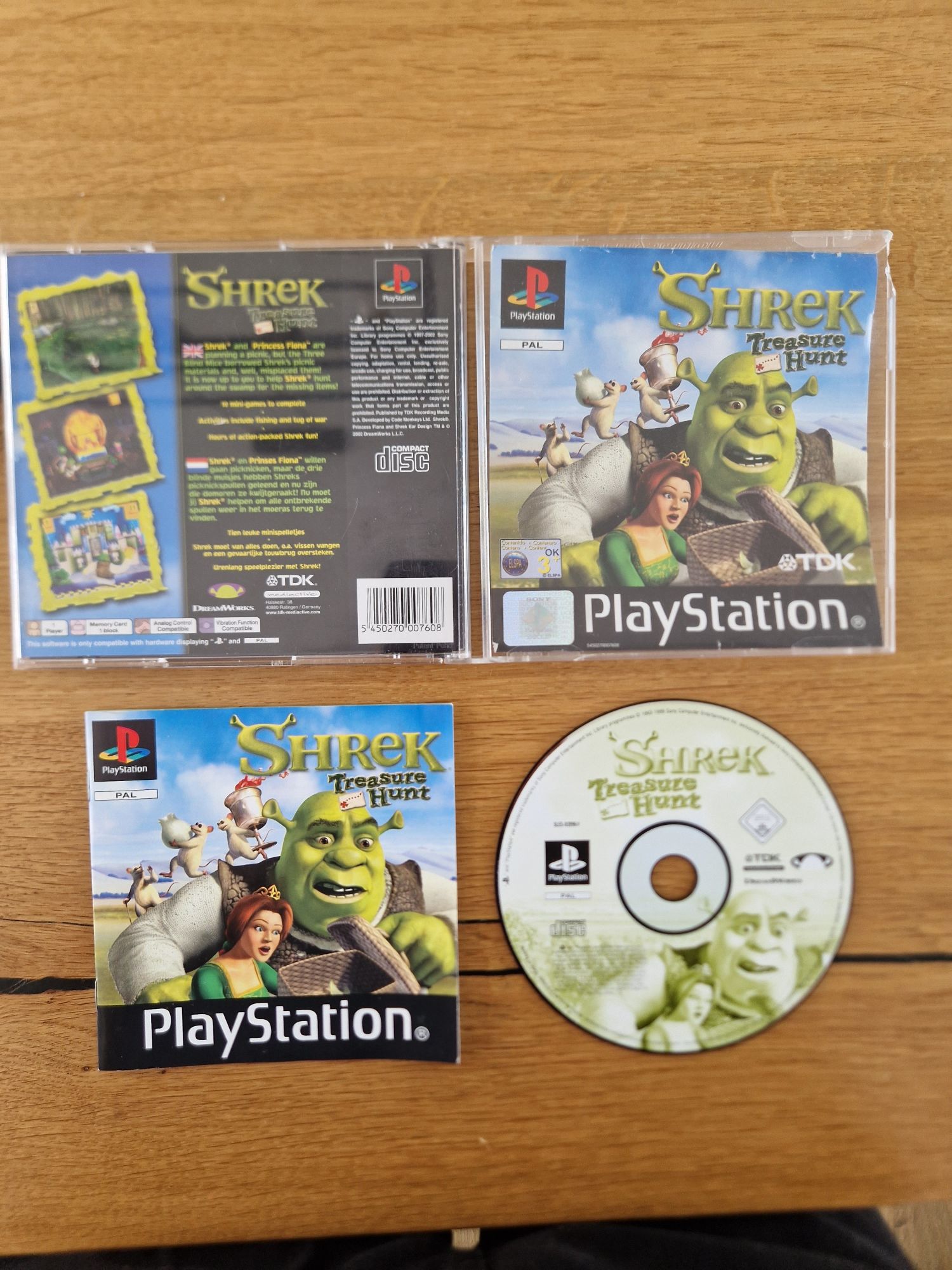 SHREK treasure hunt ps1 psx playstation 1 3xang