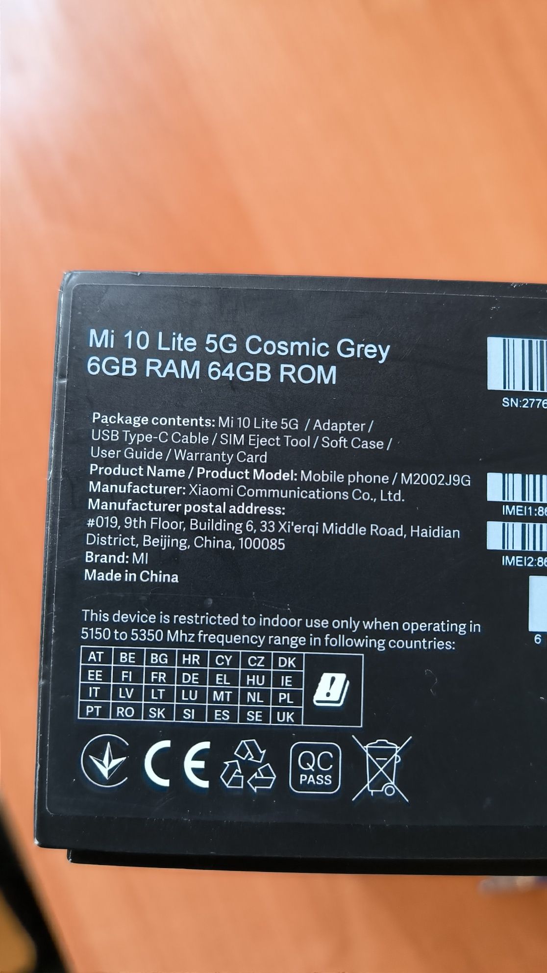 Xiaomi Mi 10 Lite 5G