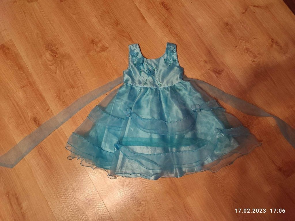 Śliczna sukienka bal, urodziny r. 86 księżniczka