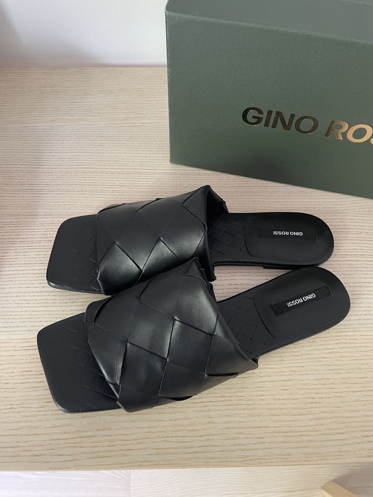 Gino Rossi klapki skórzane premium