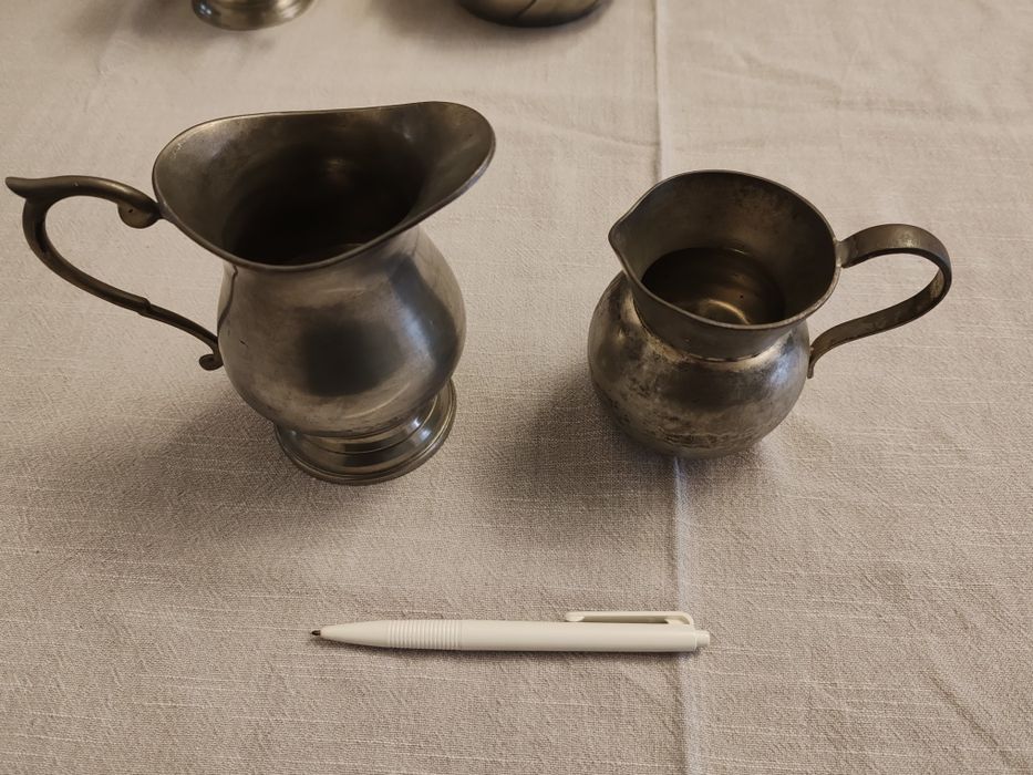 Conjunto de peças em estanho 95%