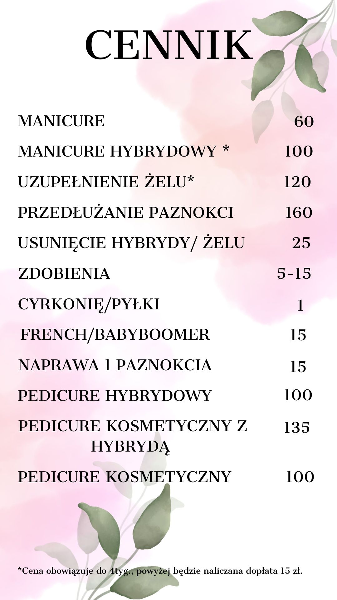 Paznokcie, żel, hybryda Borówiec