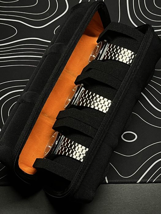 Pokrowiec futerał pudełko na zegarki transportowe zapinane ekspress