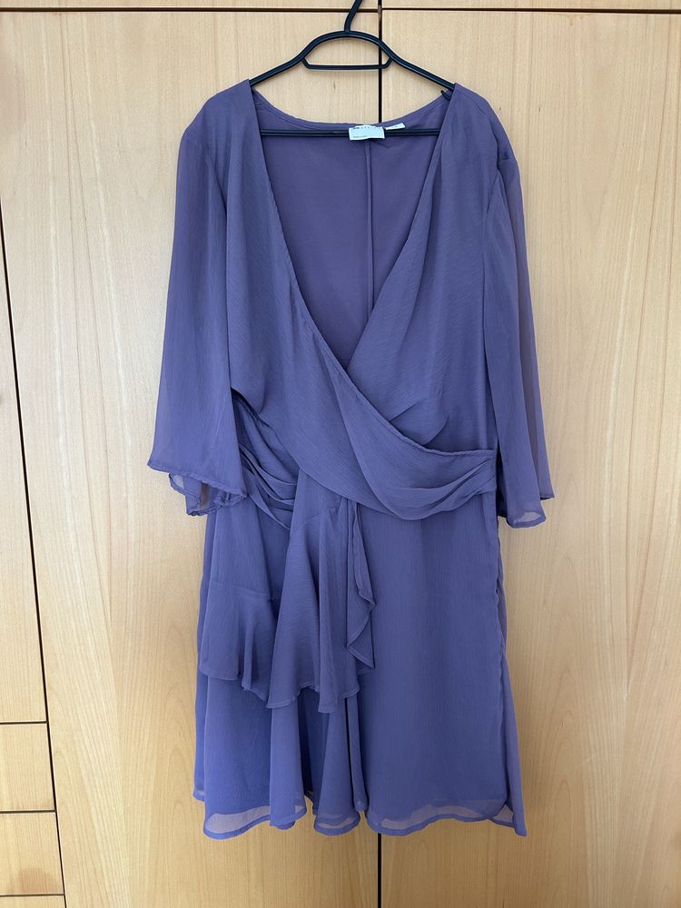 Vestido curto malva