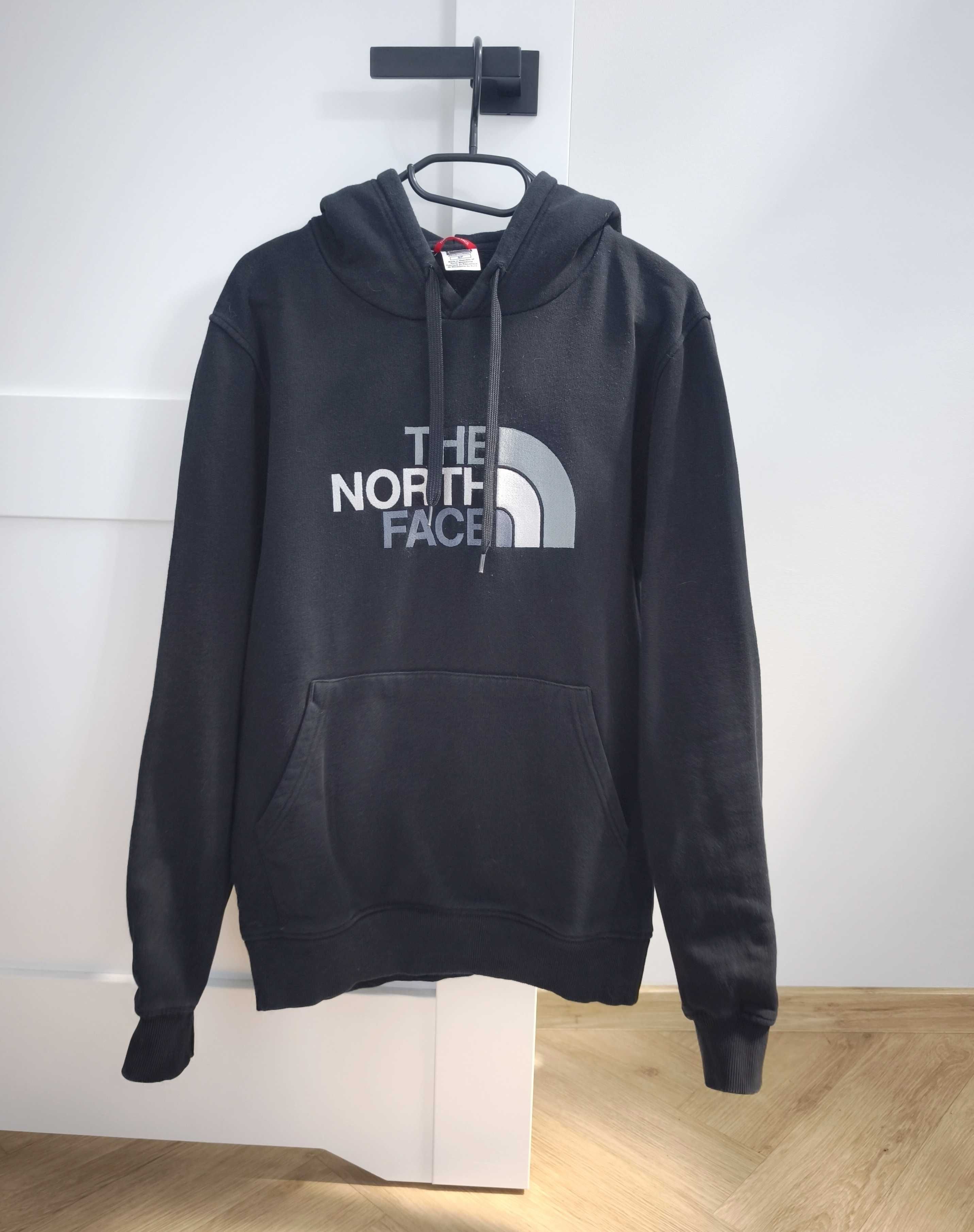 The North Face czarna bluza z kapturem logo S unisex