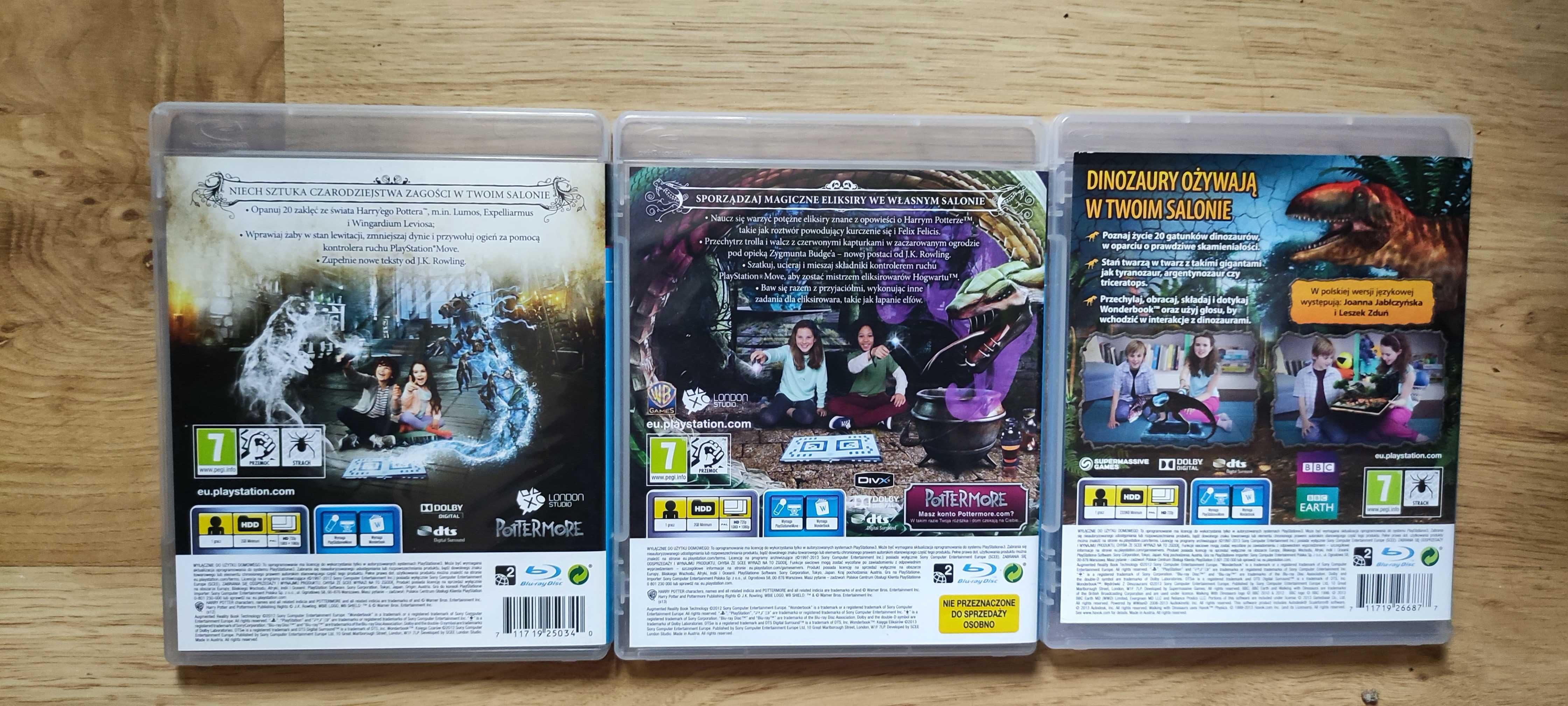 Wędrówki z Dinozaurami,Księga Czarów,Księga Eliksirów+Wonderbook  ps3