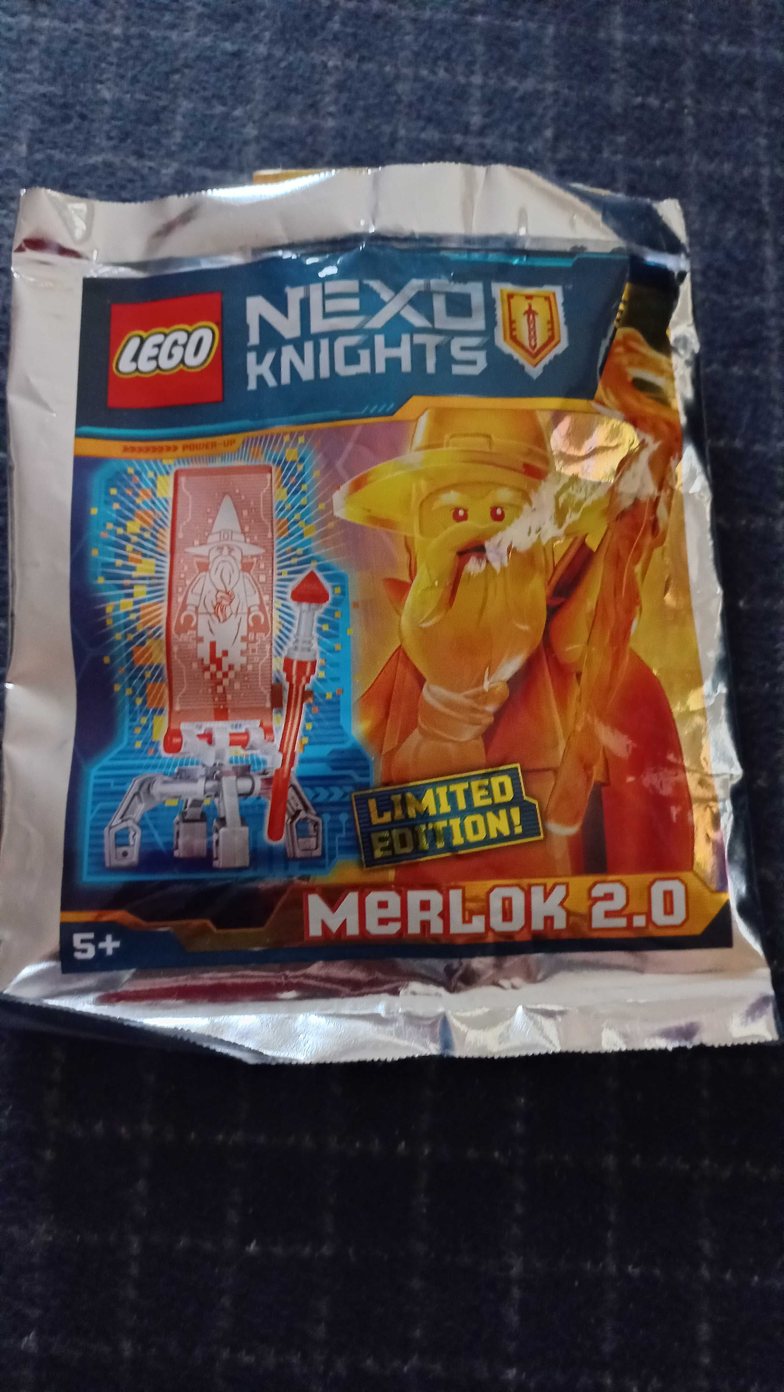 2 zestawy Nexo Knights Clay Merlok 2.0 kompletne