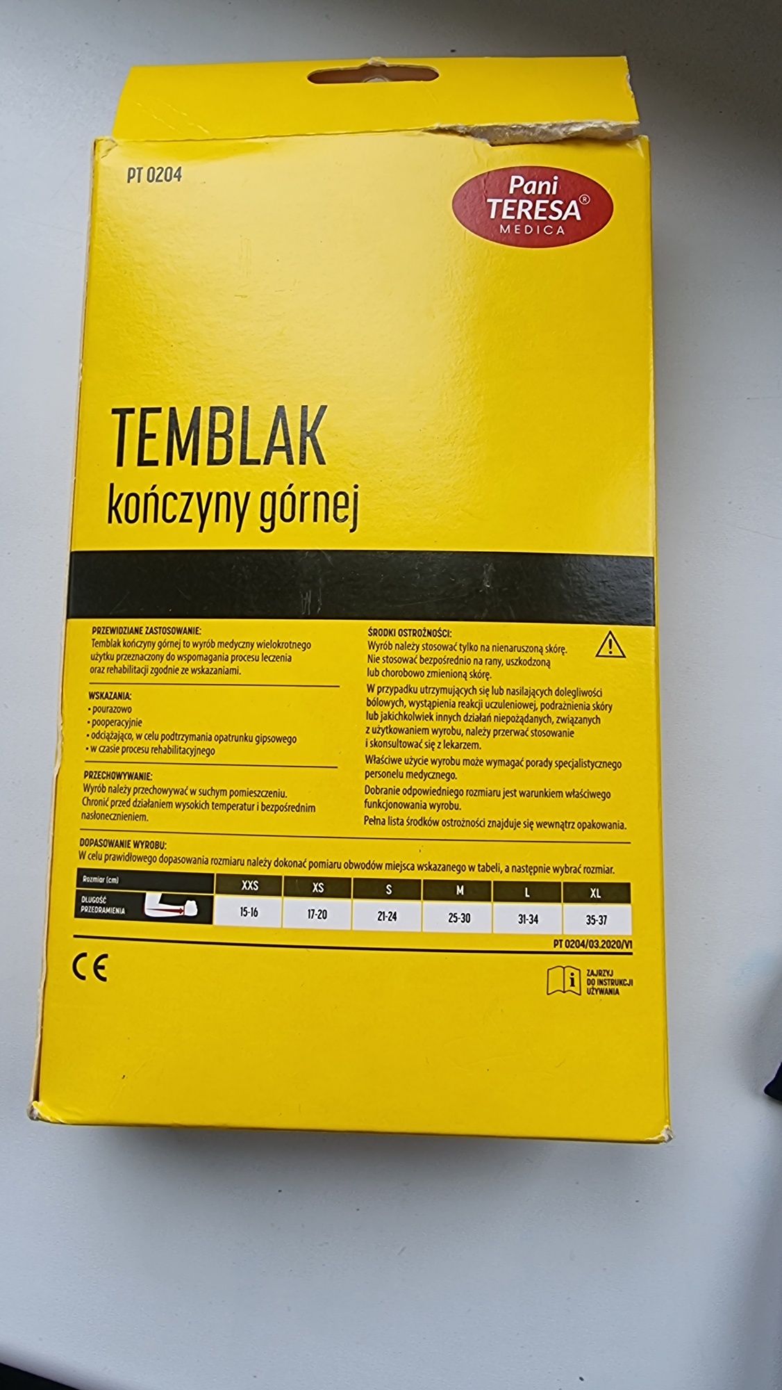 Temblak kończyny górnej na rękę L