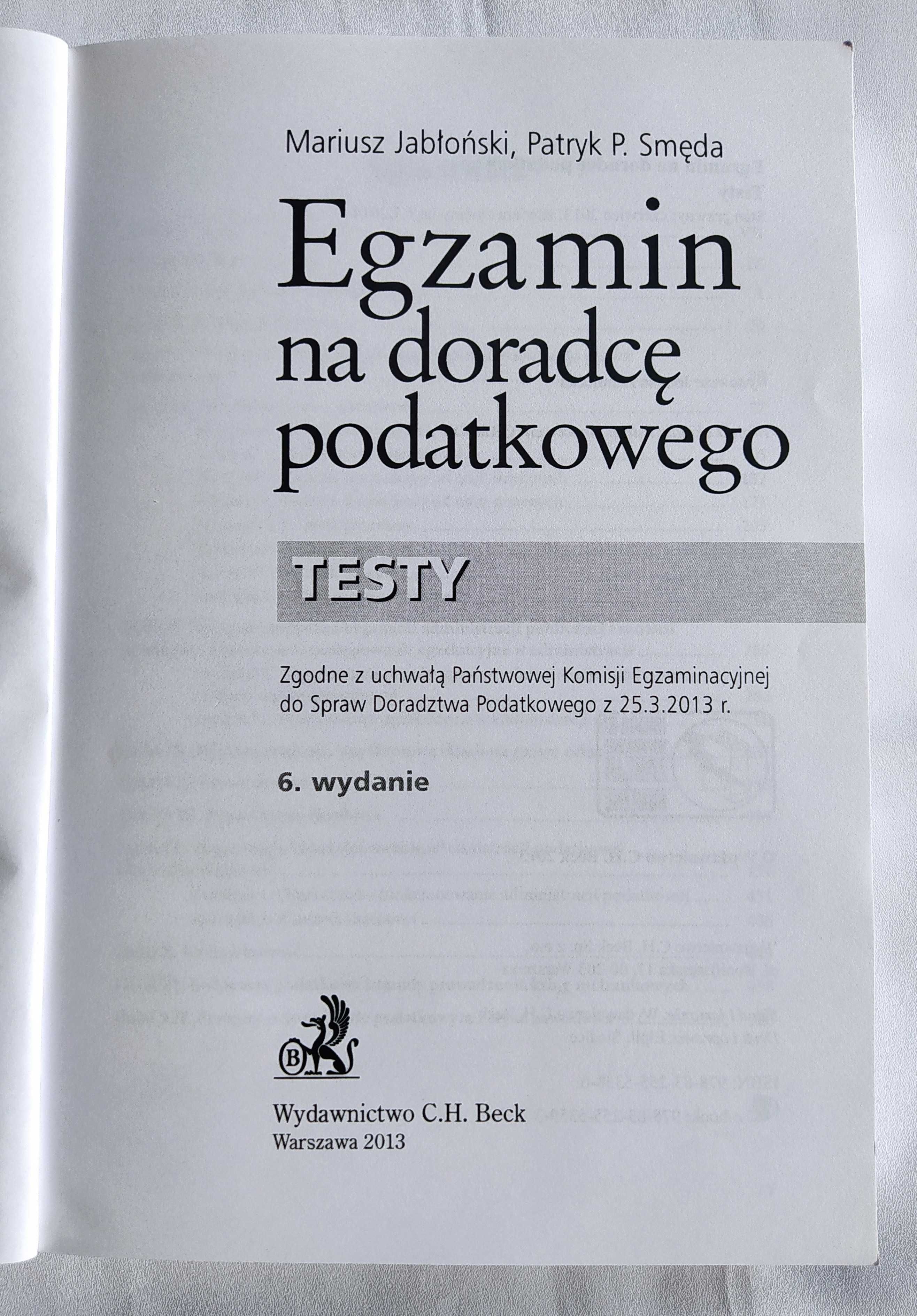 Egzamin na doradcę podatkowego TESTY