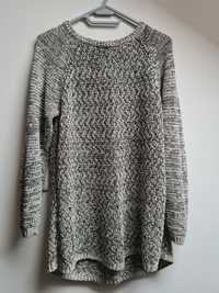 Piękny długi melanżowy sweter Massimo Dutti roz. M