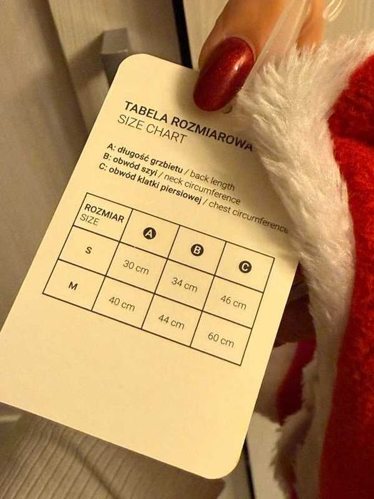 Ubranko dla psa święty Mikołaj z kapturem przebranie S Eloy