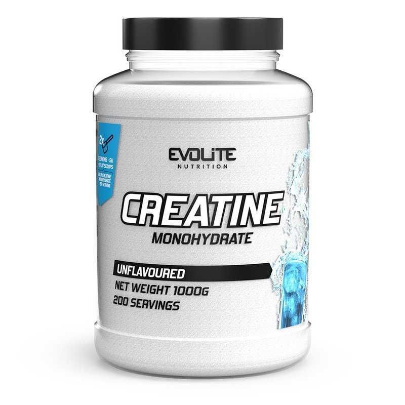 Evolite Creatine 1000g monohydrat kreatyny siła masa regeneracja