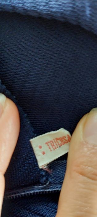 Tricosa Paris r.38 granatowa sukienka lata 60'/70'