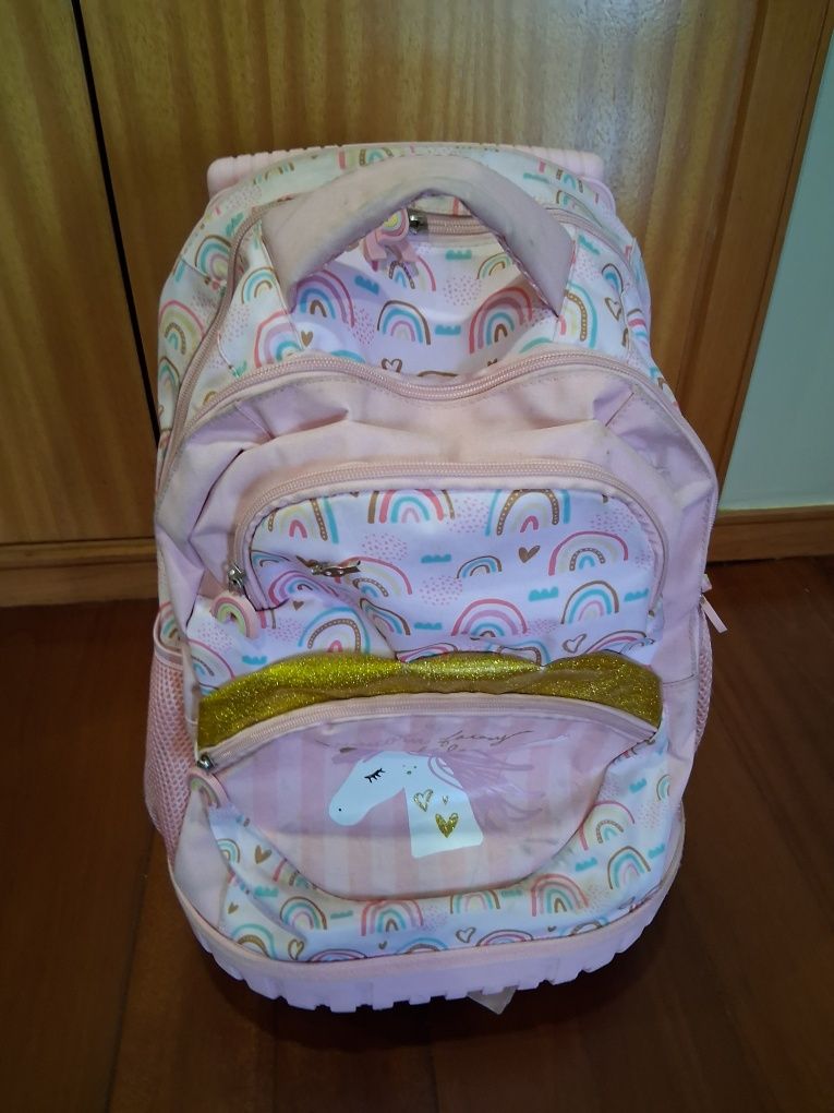 Mochila escola com rodas
