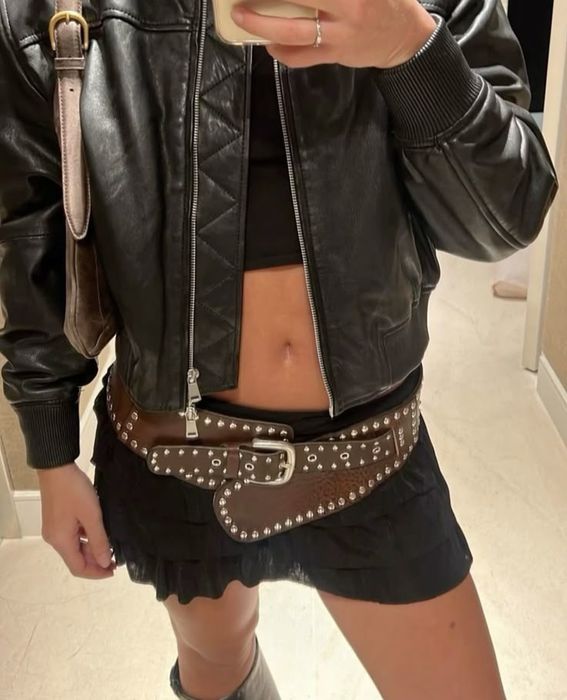 Ремни y2k ремень vintage чёрная sk8 drill Jaded London adidas archive