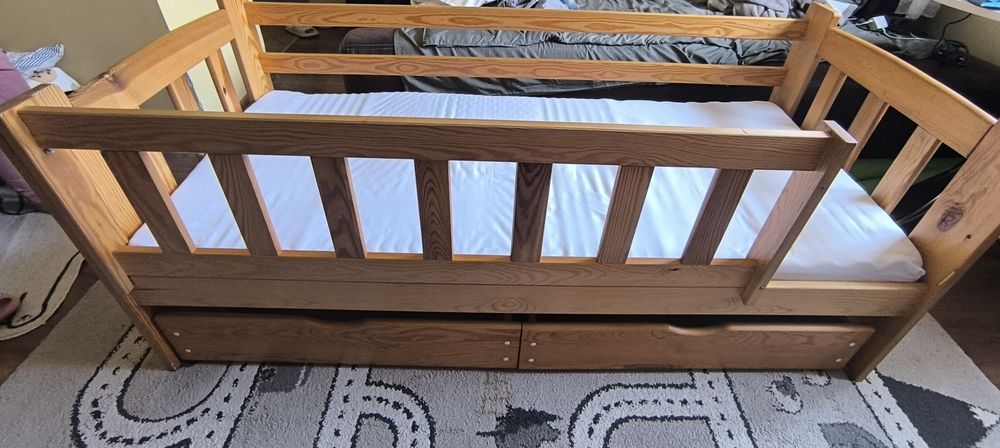 Łóżko dziecięce + materac, 75*165