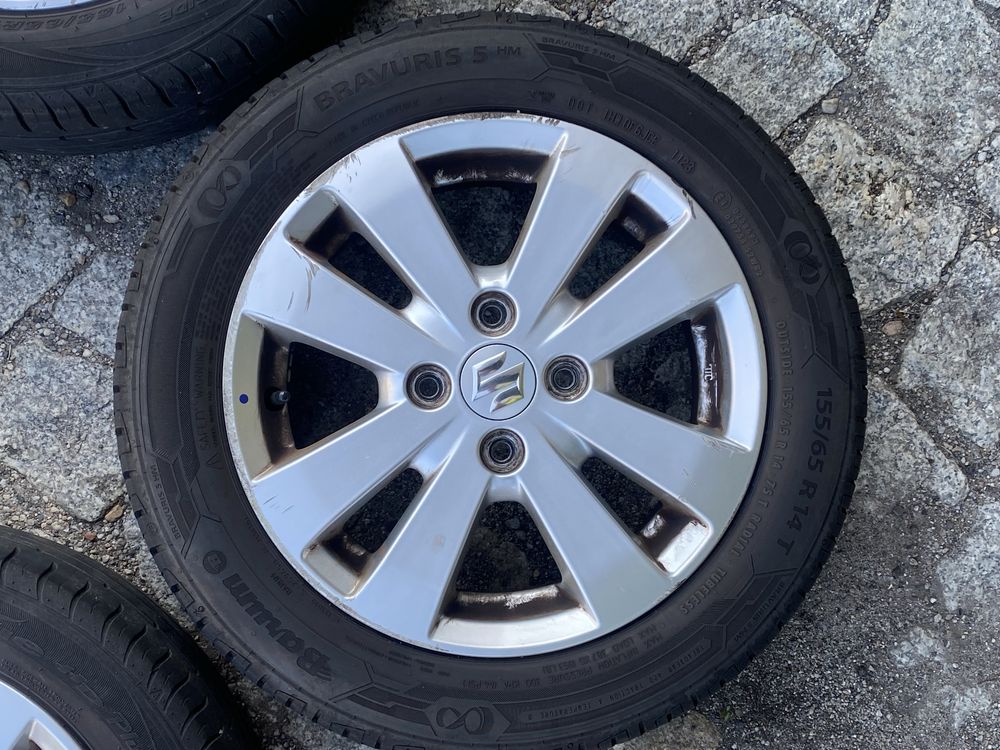 Koła alufelgi 4x100 Suzuki Swift Opony Barum 155/65 r14 lato