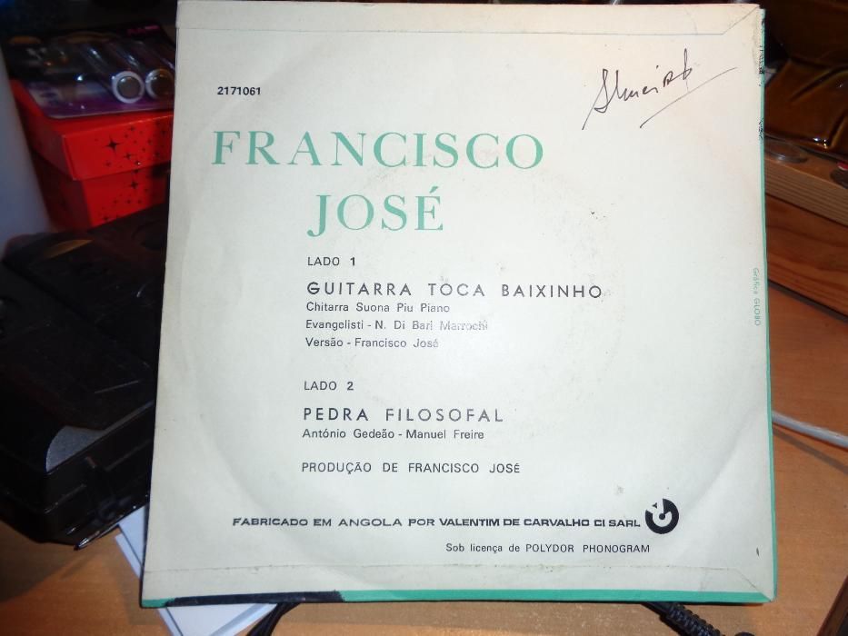 Disco Single Francisco José Guitarra Toca Baixinho Usado