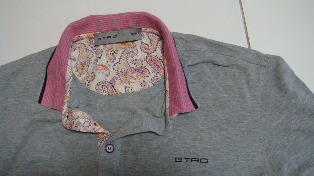 Серая тениска Etro этро