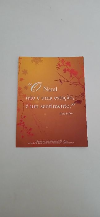 Postal com poema, de Natal