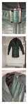Biker jacket Zielony ramoneska a' la płaszczyk Eco S/xs /Xxs