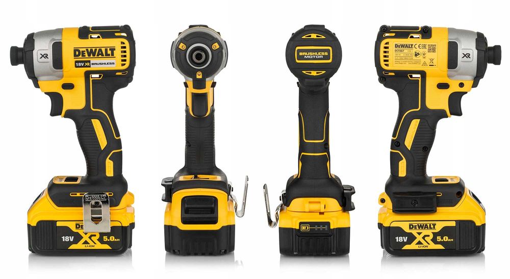 ZESTAW 18V 2x5Ah Wiertarka DCD796 + Zakrętarka DCF887 DeWALT DCK266P2T