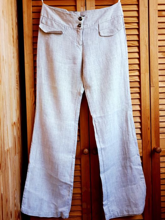 Штани літні, натуральний льон