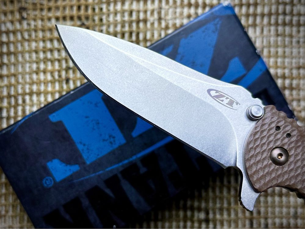 Нож Zero Tolerance 0561 Gen2 Titanium Brown G10 Hinderer Elmax