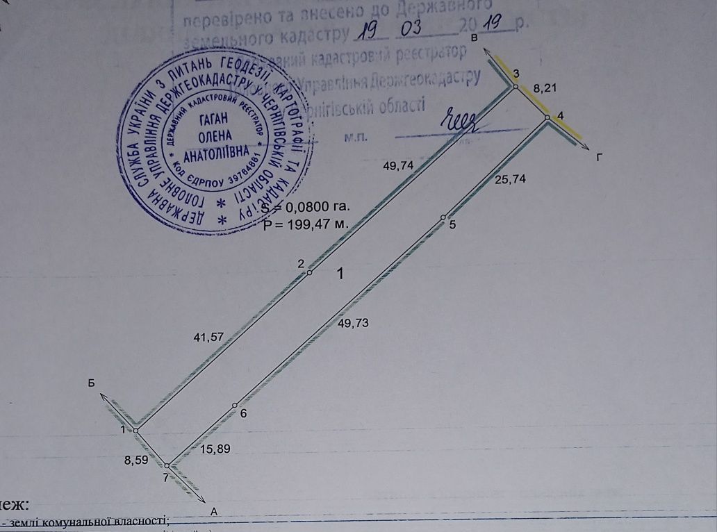 Земельна ділянка с. Лутава