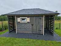 nowoczesny domek z drewna domek do ogrodu domek na działkę 3x5