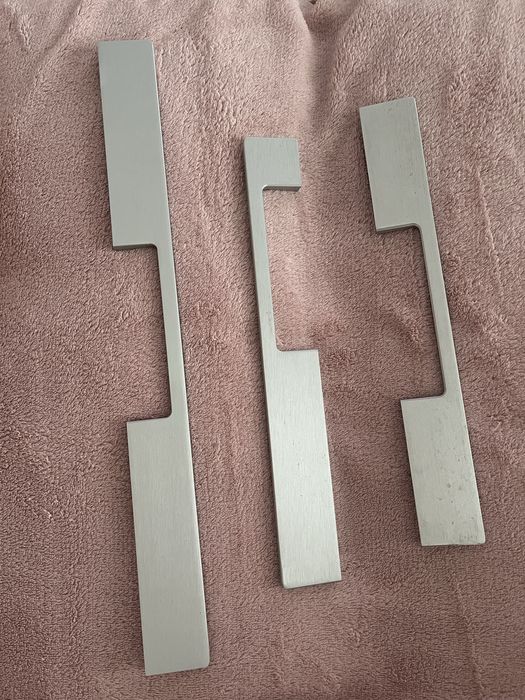 Uchwyty do szafek kuchennych włoskie aluminium szczotkowane