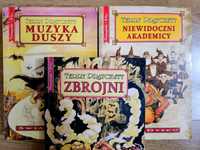 Terry Pratchett 3 książki Muzyka duszy Zbrojni Niewidoczni akademicy