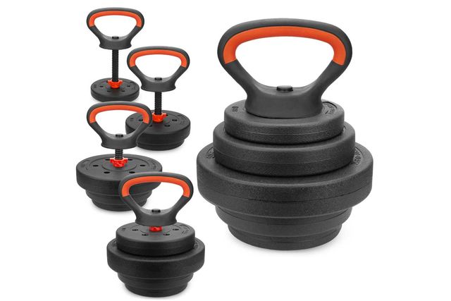 Kettlebell regulowany 13kg hantla kettle odważnik kettla zestaw LU