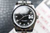 Męski zegarek Rolex Oyster Perpetual Datejust z czarnym diamentem