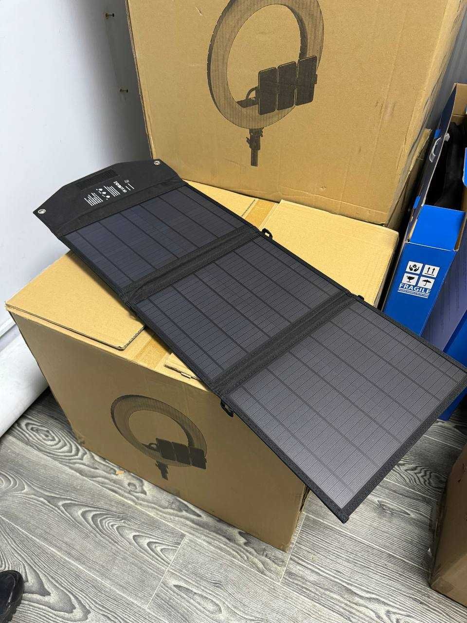 Складна сонячна панель Portable Solar Panel 30W, 60W, 100W