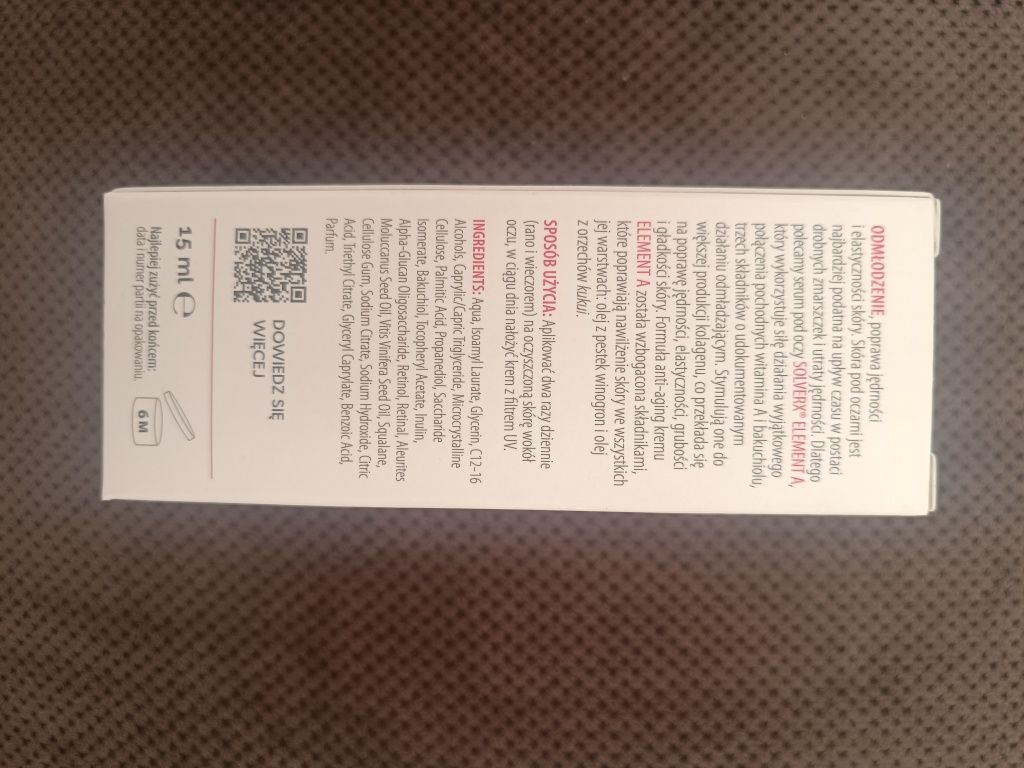 Solverx Element A serum pod oczy z retinolem 15ml