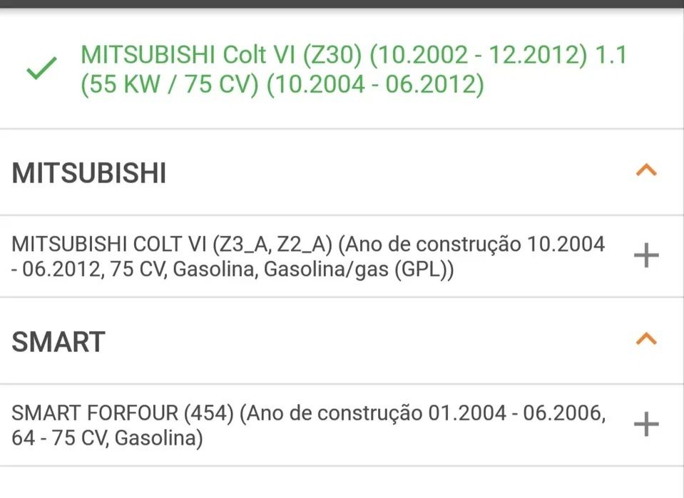 Kit embreagem Sachs Mitsubishi Colt ou Smart Four Four