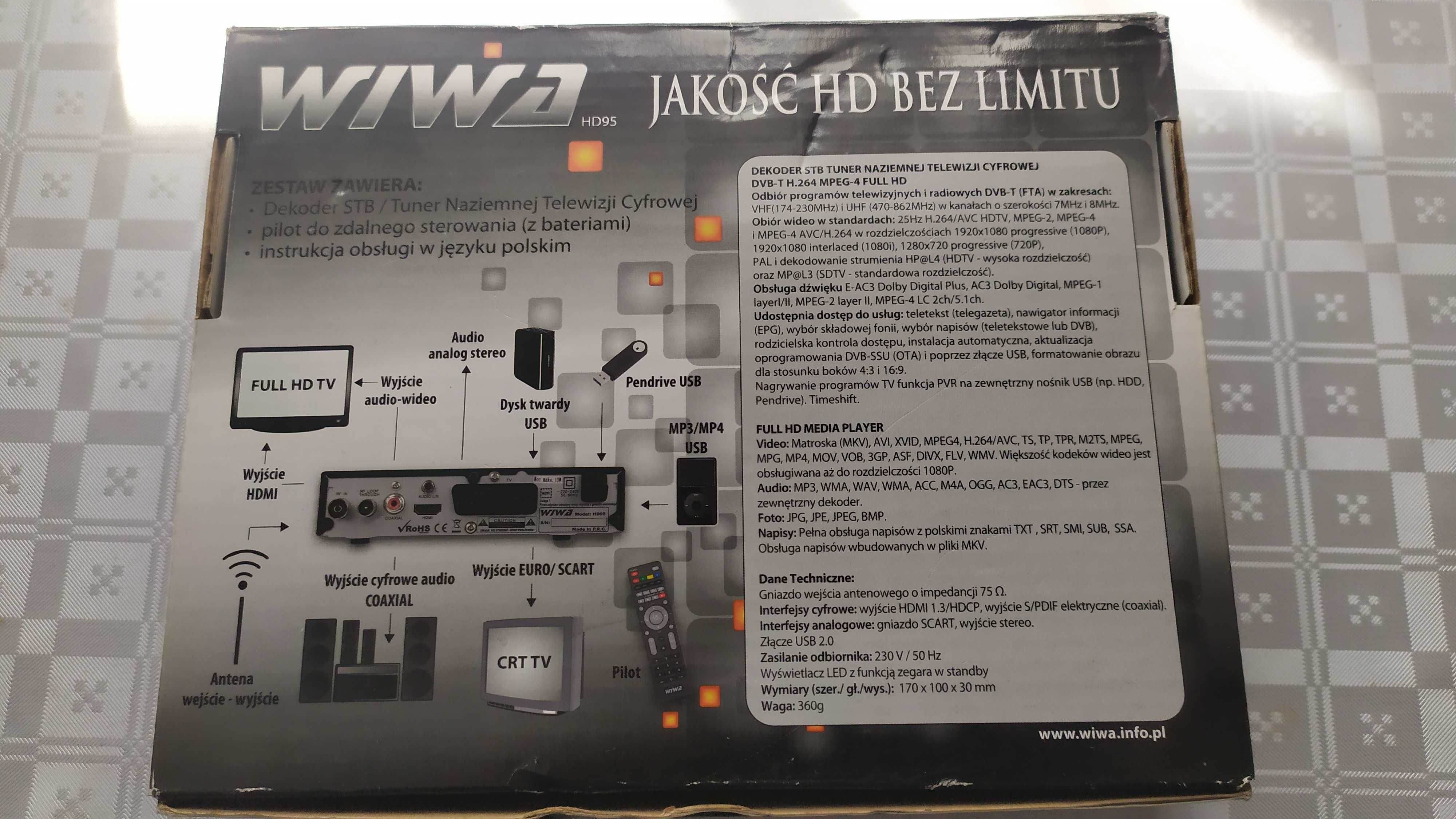 Dekoder -  Tuner - WIWA na części