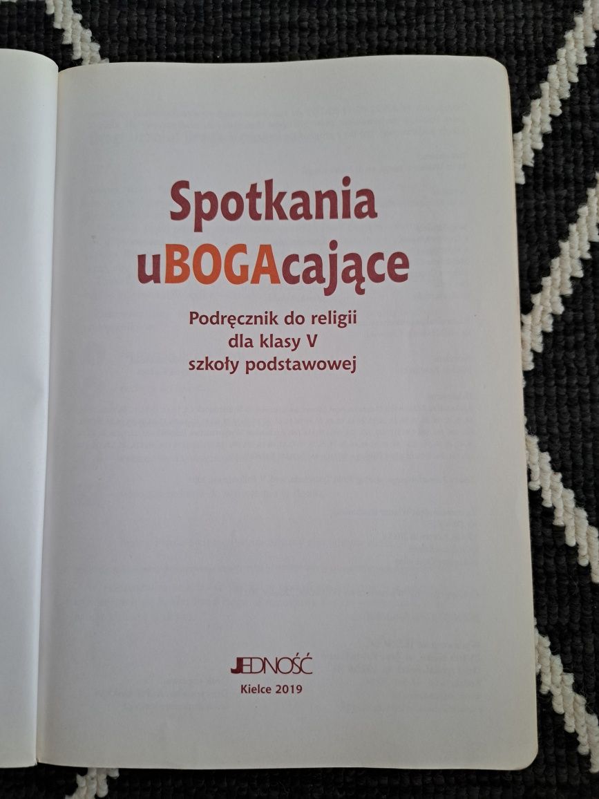 Spotkania ubogacające, podręcznik do religii klasa 5