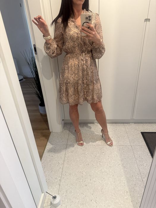 Sukienka Reserved róż/ wzór rozm 36/ S