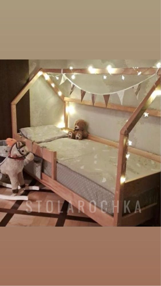 Ліжко кровать диван дитяче детская подростковая домик будиночок дерево