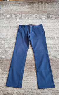 Granatowe męskie spodnie klasyczne rozmiar XL